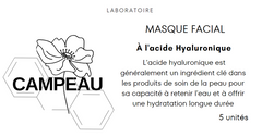 Mask with hyaluronic acid